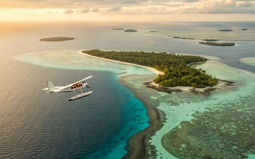 
Мальдивы с гидросамолета