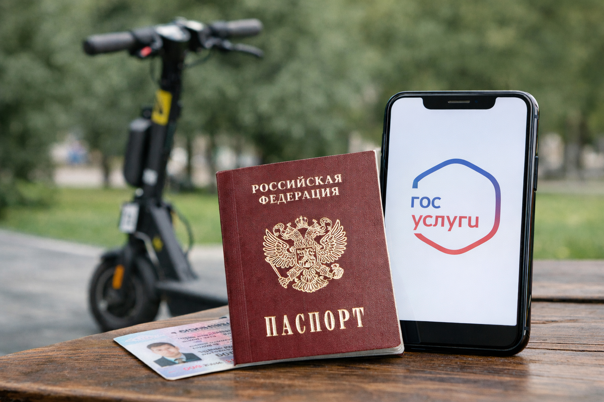   Самокаты хотят привязать к «Госуслугам». Фото: нейросеть