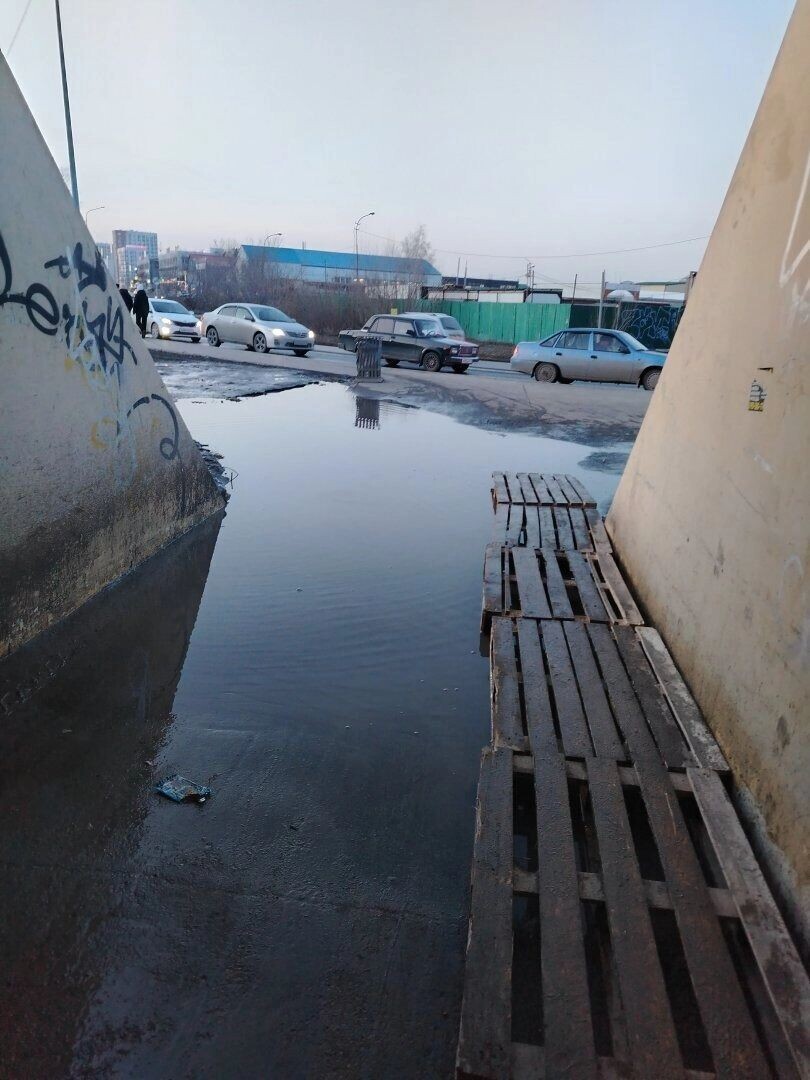    Так выглядят затопленные талыми водами дворы и дороги   Тюмень — наш дом