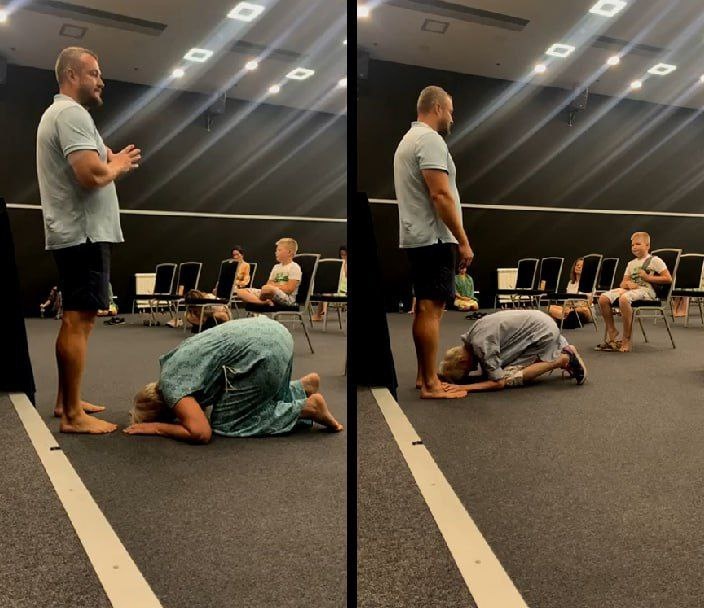 Адепты покланяются Долматову фото из соцсети