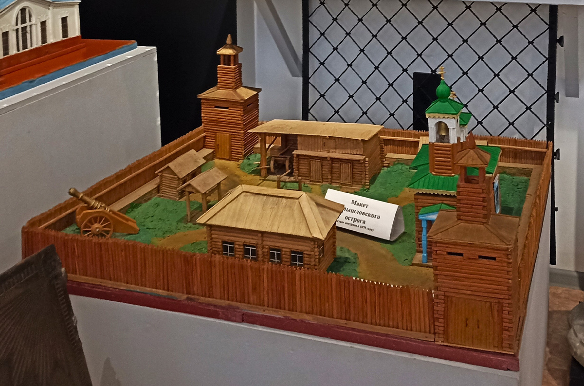 Макет Камышловского острога в Краеведческом музее. Камышлов