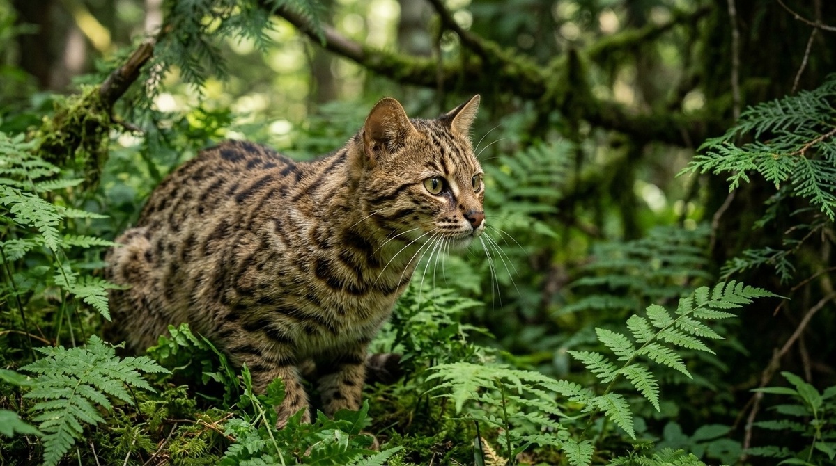 лесной амурский кот