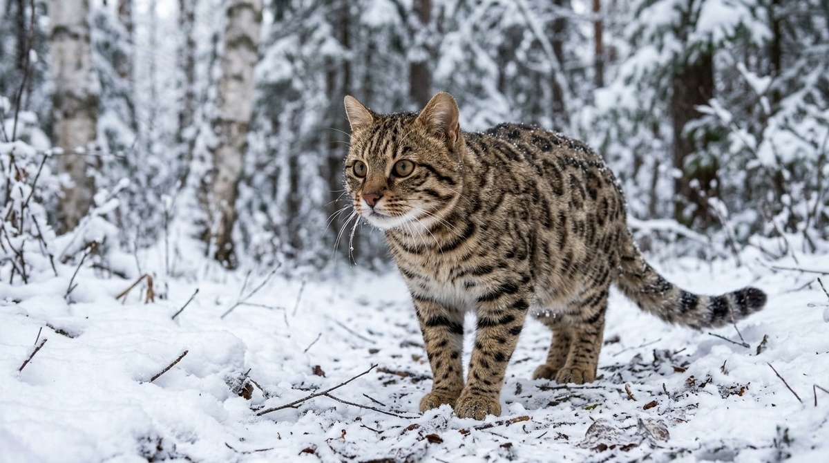 лесной амурский кот