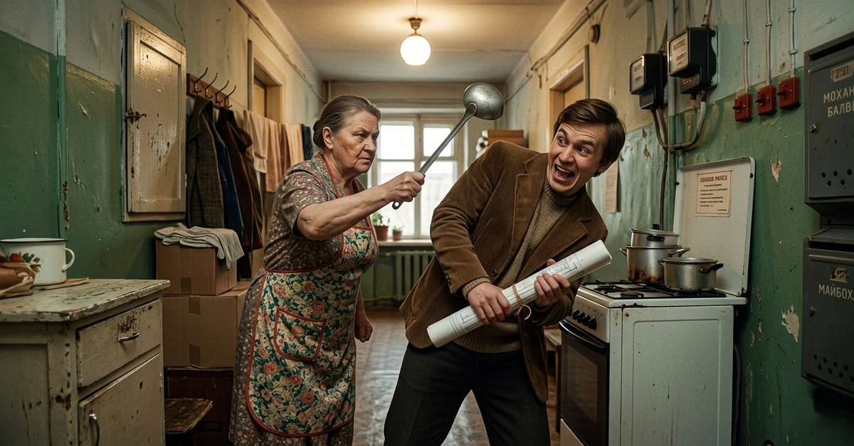 Тётя Зина и её методы борьбы с техническим прогрессом в нашей старой коммуналке.