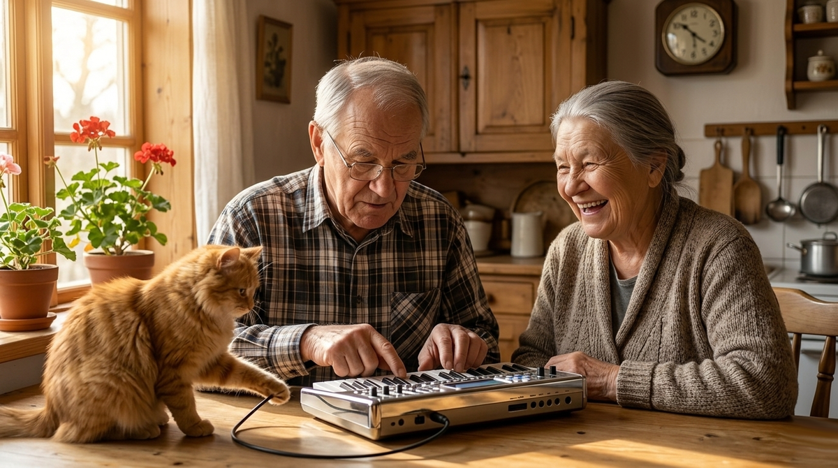 Когда сосед списал синтезатор в утиль, товарищ инженер решил взять настройку аккордов в свои руки! 