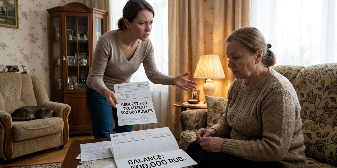 Свекровь потребовала 300 000 на лечение. А потом выяснилось, что у неё на книжке полмиллиона