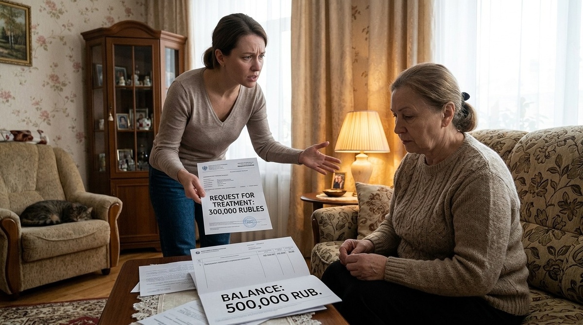 Свекровь потребовала 300 000 на лечение
