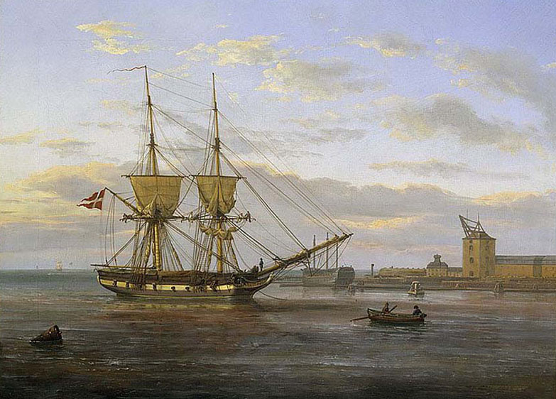 Даль, Ю. К. К. (1788–1857). Порт Копенгагена