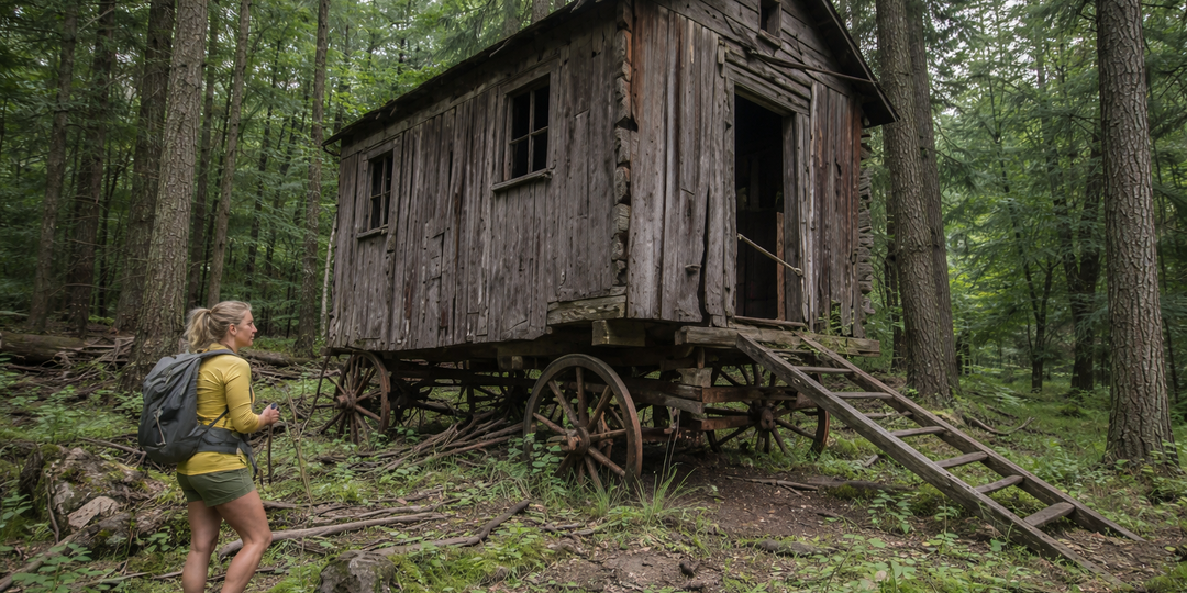 Она заблудилась в таежной буре, готовясь к худшему. Но старый лес сжалился и вывел ее к укрытию, простоявшему 150 лет.
