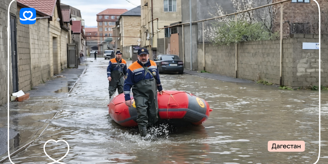 Поможем жителям Дагестана, пострадавшим от наводнения!