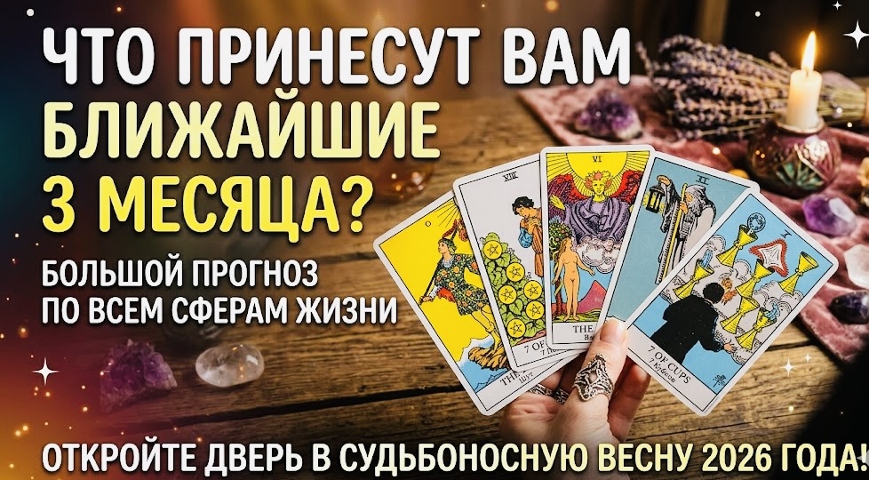 Что принесут вам ближайшие 3 месяца? Большой прогноз по всем сферам жизни.