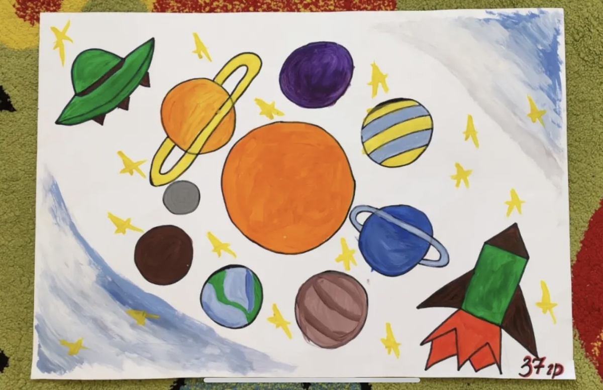 Рисунок наших юных художников ☺️
