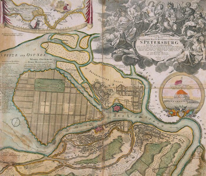 План Петербурга, 1720 год
