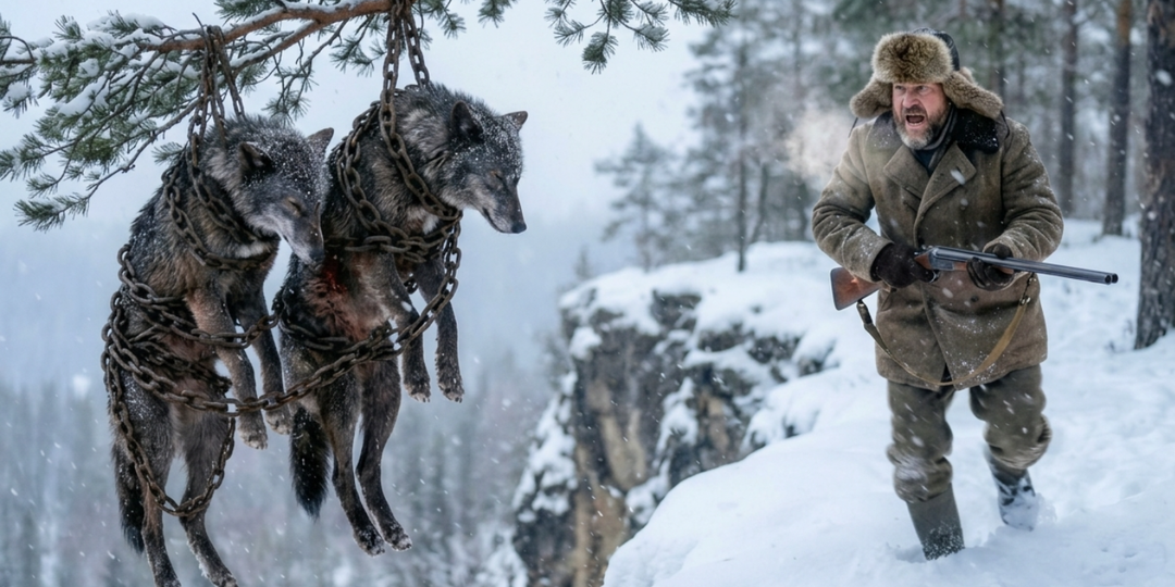 Егерь шагнул в бездну ради волков. То, как дикий зверь отплатил за спасение, вызывает мурашки