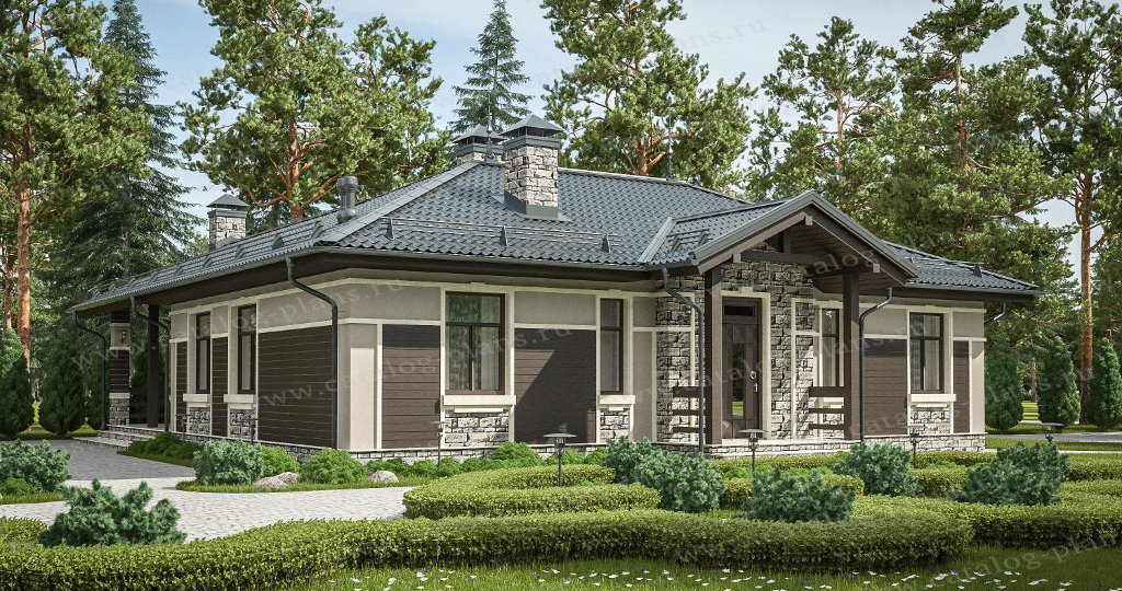 Современный уют: почему одноэтажный проект 58-90 стал хитом среди загородных домов.