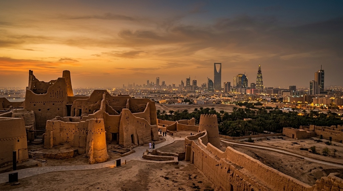 Два полюса Аравии: старина и современные мегаполисы