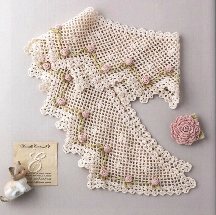 цветы связанные крючком