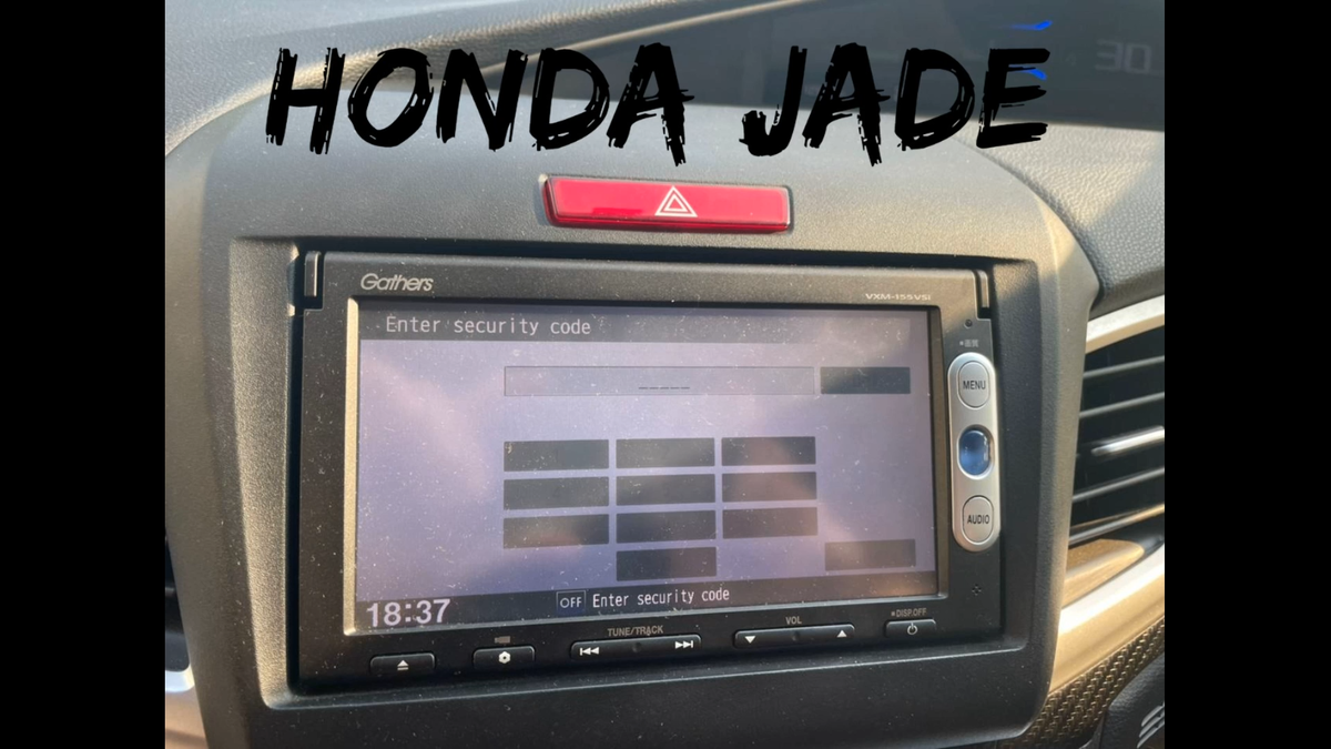 Разблокировка магнитолы Honda Jade