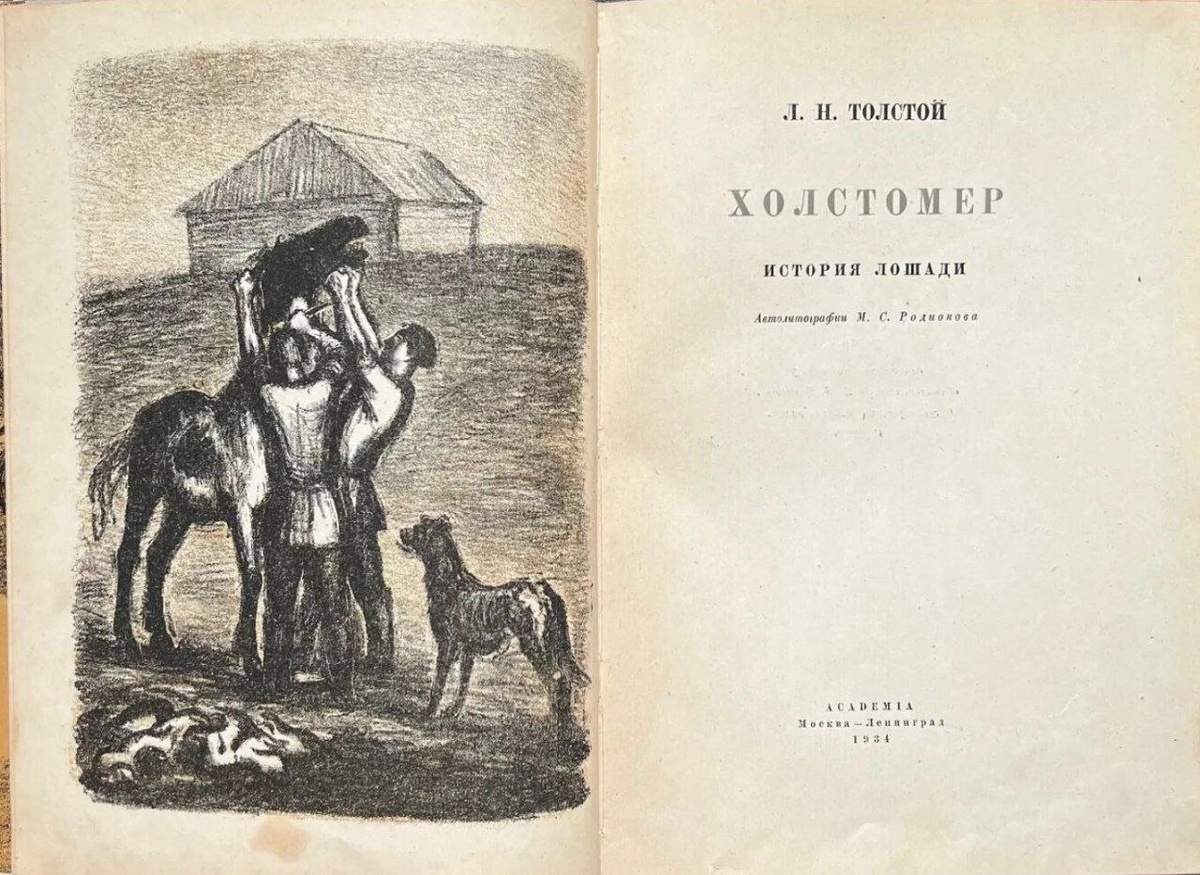 Источник фото: https://antikvar-kniga.ru/catalog/khudozhestvennaya_literatura/tolstoy_l_n_kholstomer_istoriya_loshadi_avtolit_m_s_rodionova_m_l_academia_1934_god/
