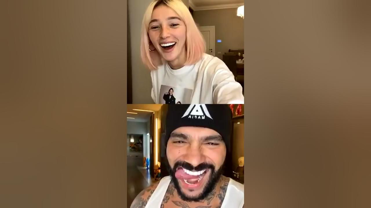 Скриншот эфира с Тимати