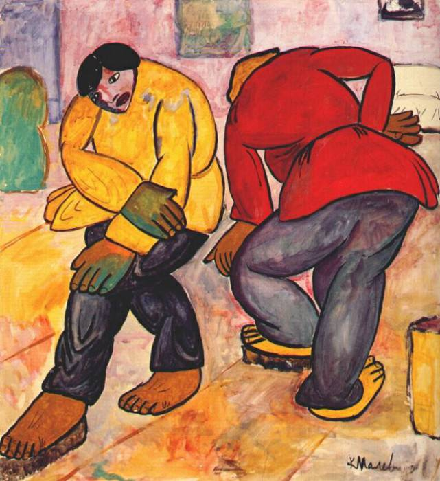 Полотеры. Казимир Малевич, 1912 год.