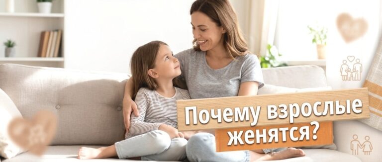    Иллюстрация к материалу: Как объяснить ребёнку, почему взрослые женятся: простые ответы на важный вопрос