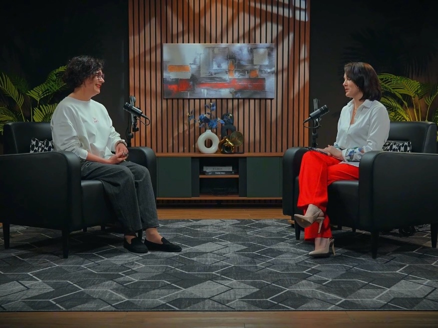 Кадр из выпуска Олеси Сайдерис "Стресс – аромат и вкус жизни”.