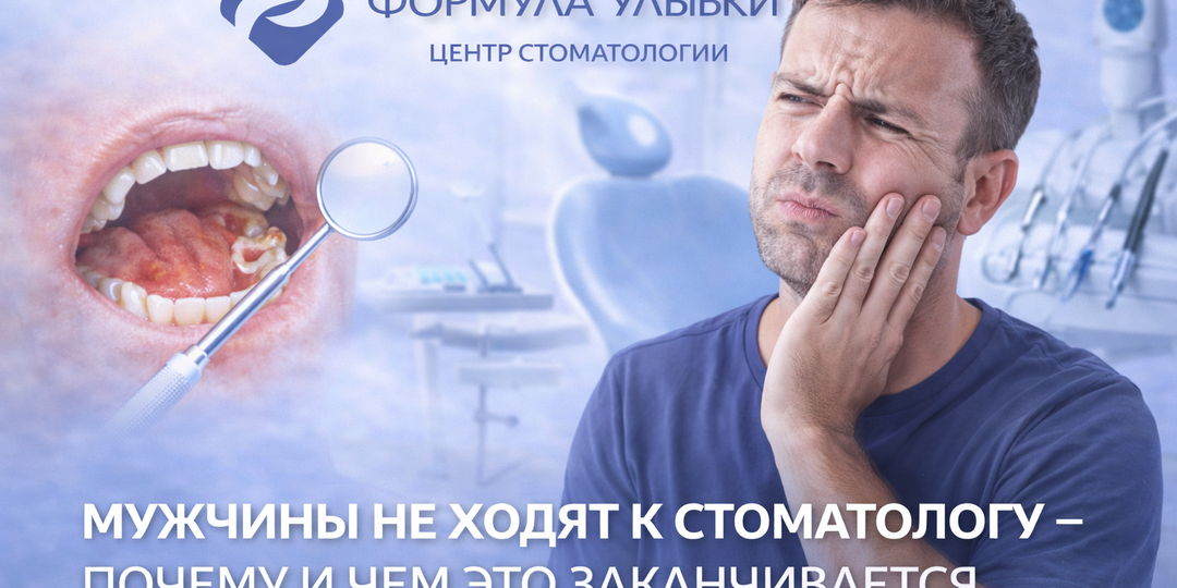 Мужчины не ходят к стоматологу – почему и чем это заканчивается