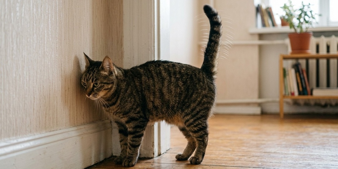 Причины, по которым кот выбирает для меток именно углы, и запахи, которые всё портят