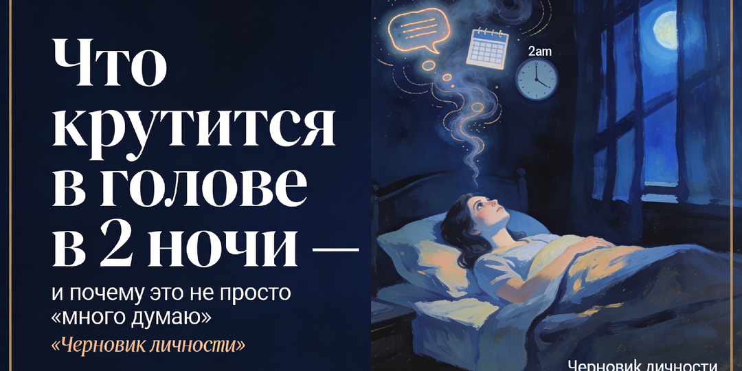Что крутится в голове в 2 ночи - и почему это не просто «много думаю»