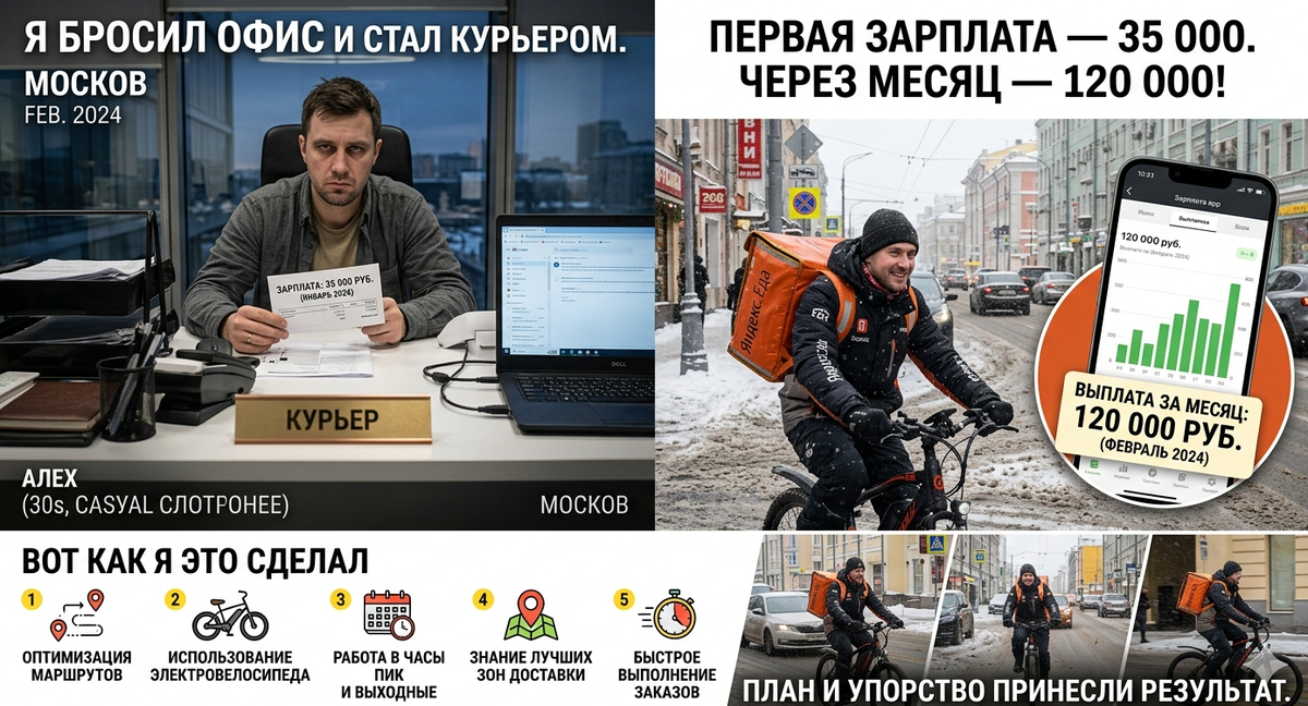 Я бросил офис и стал курьером