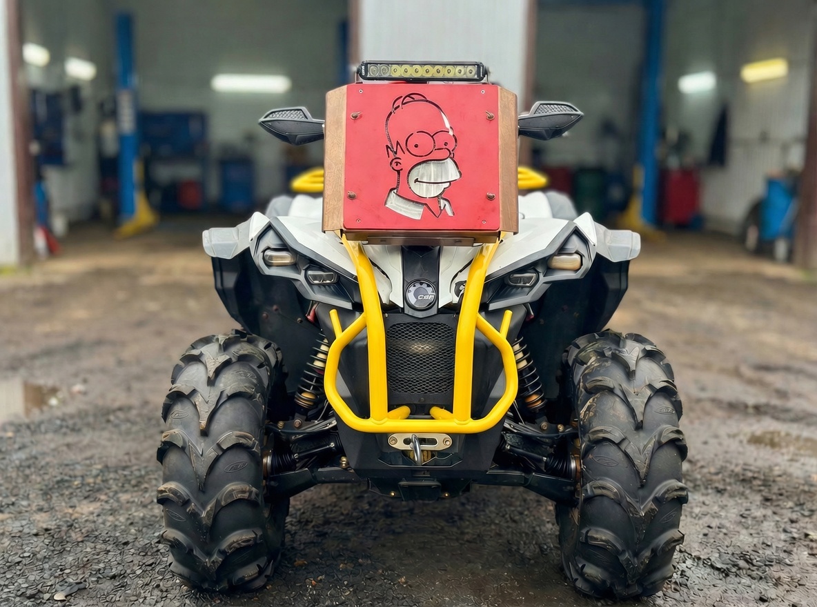 вынос радиатора на квадроцикл