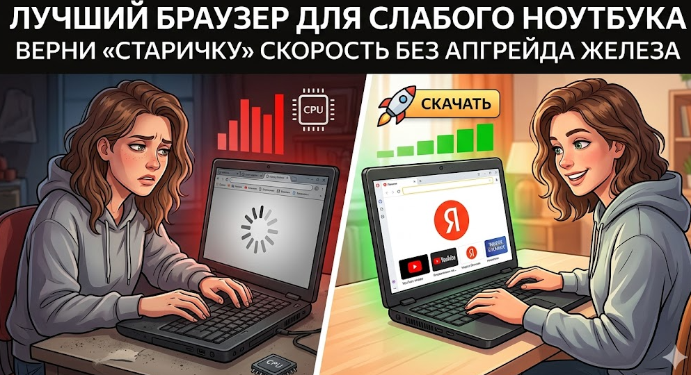 Лучший браузер для слабого ноутбука: как вернуть «старичку» скорость без апгрейда железа