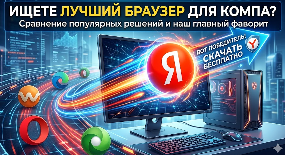 Ищете лучший браузер для компа? Сравнение популярных решений и наш главный фаворит