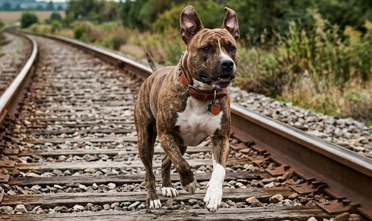 Собачья преданность: питбуль бежал 1,5 тысячи км за поездом хозяина