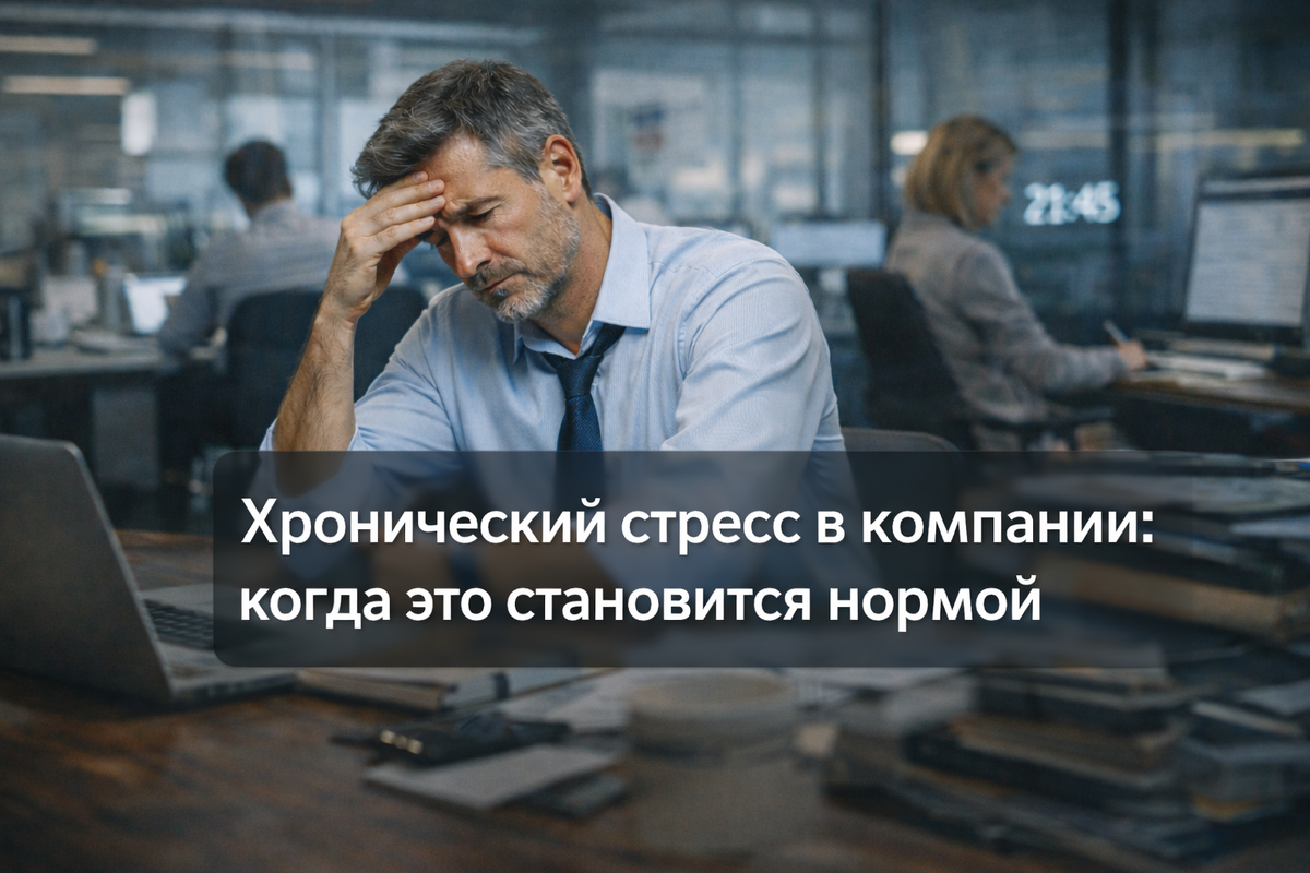 Хронический стресс в компании: когда это становится нормой