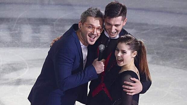 Максим Траньков, Александр Галлямов и Анастасия Мишина / фото: Sport24