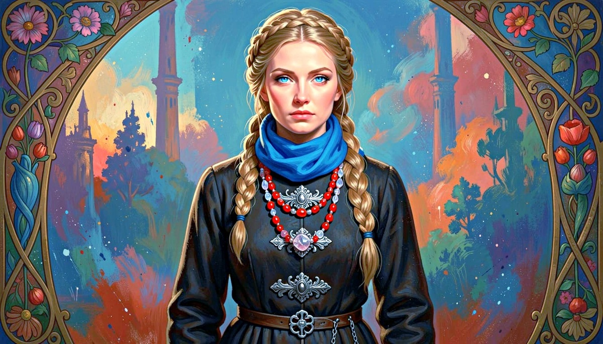 Княгиня Ольга. Коллаж.