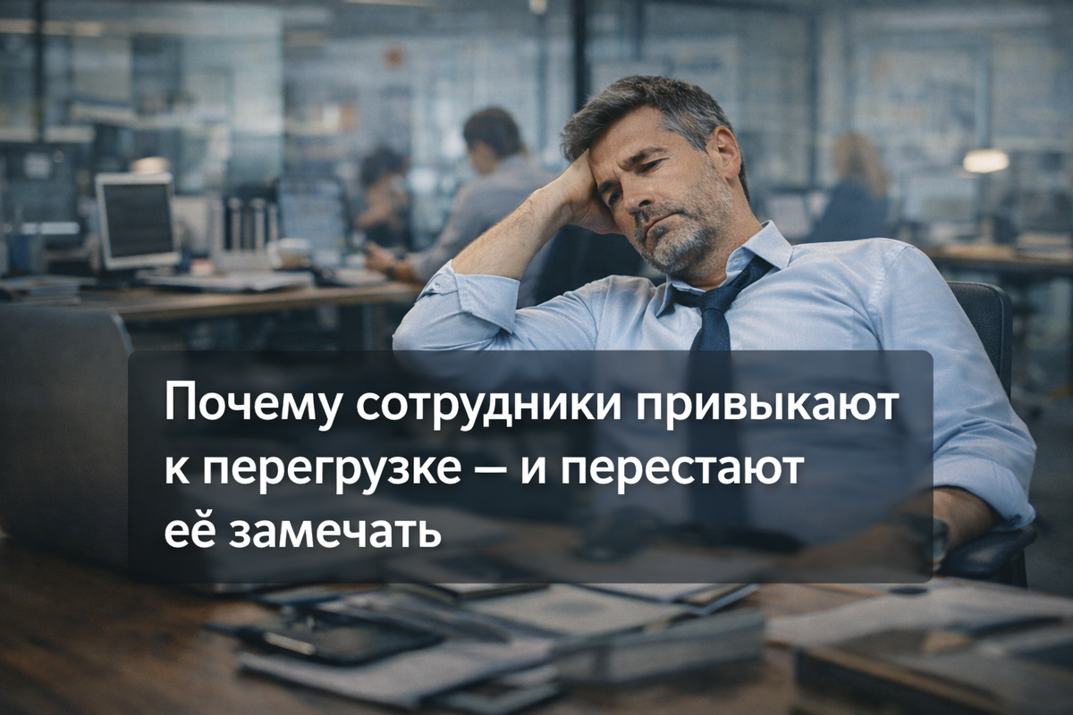 Почему сотрудники привыкают к перегрузке - и перестают ее замечать