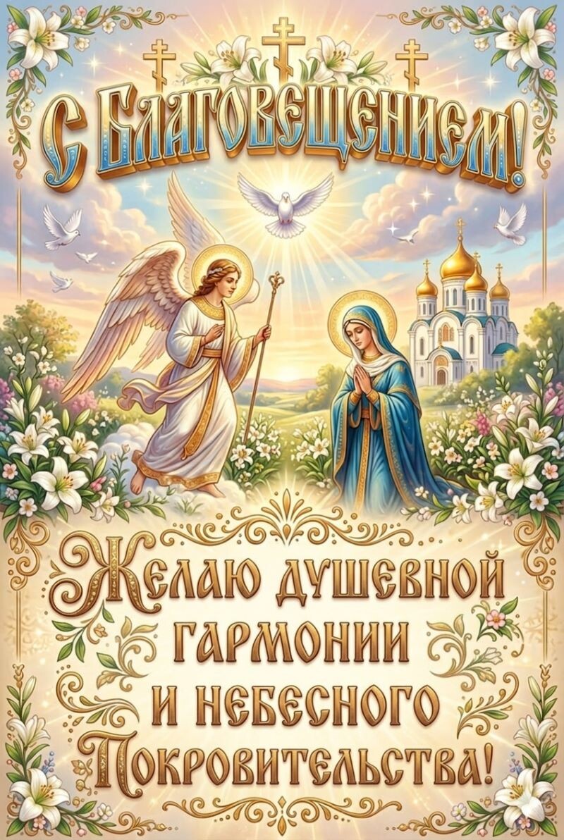праздником Благовещение картинки