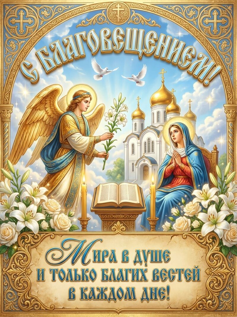 праздником Благовещение картинки