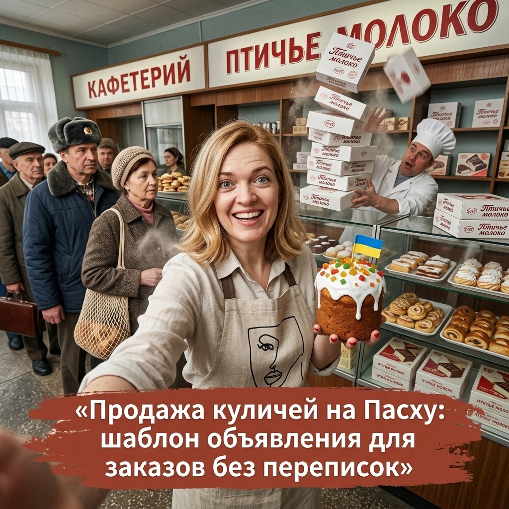    Готовый шаблон объявления для продажи куличей admin