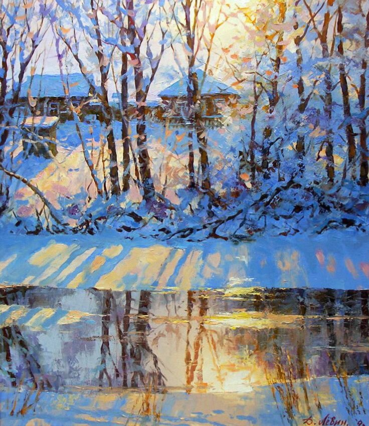 Дмитрий Лёвин "Мартовское солнце", источник grib-foto.ru