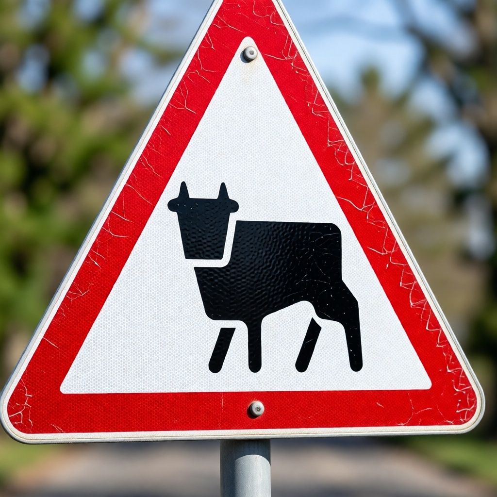 Дорожный знак 1.26 «Перегон скота»