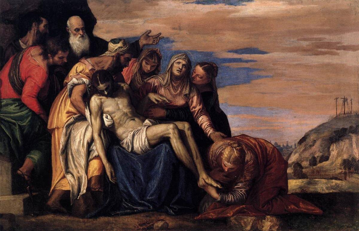"Оплакивание Христа" Паоло Веронезе, 1547 год.