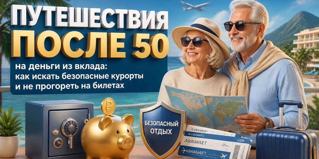Путешествия после 50 на деньги из вклада: как искать безопасные курорты и не прогореть на билетах