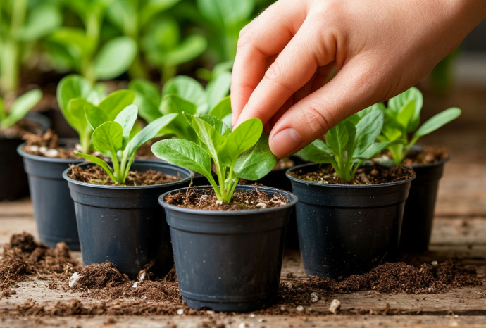 как правильно сажать рассаду в стаканчики