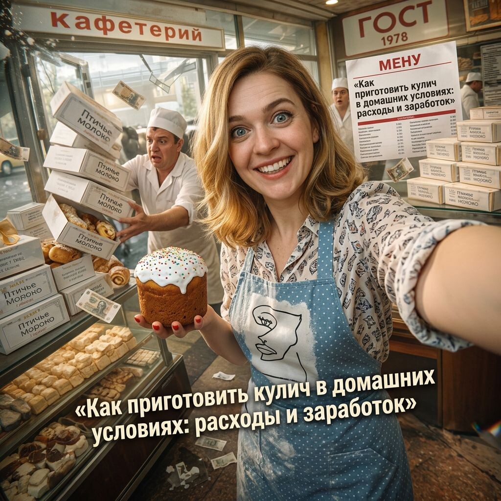    Расчет себестоимости и потенциального заработка на домашних куличах admin