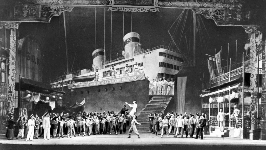 Сцена из балета «Красный мак», 1927 год