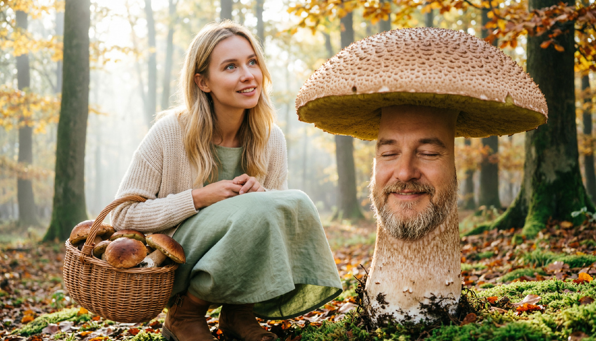 «Однажды грибник Елена нашла в Северском районе светящиеся рядовки… и провалилась в подземный мир говорящих опят. Дальше — сковорода, чесночный спрей, битва с поганкой и Спора Рассвета. А вы уверены, что знаете свои леса? Подписывайтесь на Витапанораму — там грибы поют, а карты не врут» 🍄